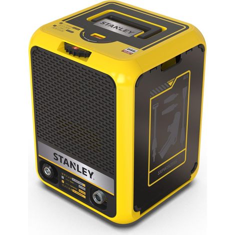 Stanley SXPW25CDSS Hochdruckreiniger, Kompakt, Hochdruck, für Auto und Außenbereich des Hauses, mit doppelter Geschwindigkeit, max. Druck 180 bar, max. Durchflussmenge 500 l/h, Leistungsaufnahme 2500 
