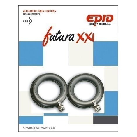 Anilla Cortina 19Mm Hogar Metal Niquel Futura 21 Epid 10 Pz