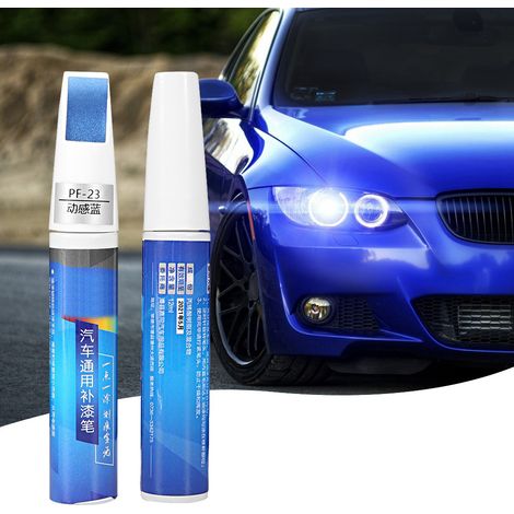 Stylo de retouche peinture bleu pour réparer les rayures et entretenir votre voiture (1/5)