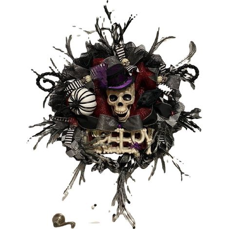 Guirlande décorative d'Halloween avec crâne et fantôme, pendentif pour porte