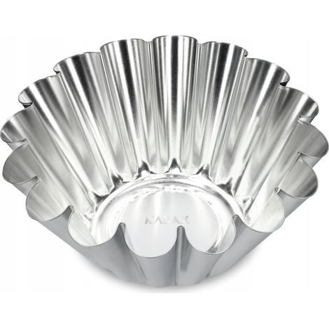 KADAX Gugelhupfform, Kuchenform aus verzinktem Blech, Backform, 21 cm, Silber (1/5)