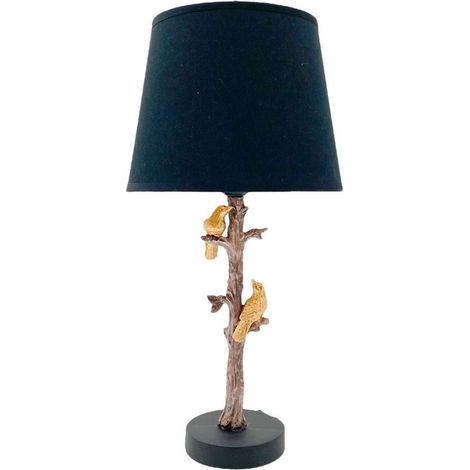 9 Inch Black Shade Table Lamp - L22 x W22 x H44 cm