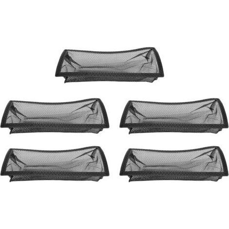 5 pièces filtre à poussière pour grille de sol, filtre à air en maille lavable et réutilisable, collecteur de cheveux, pièces de monnaie et petits débris (10 x 30 cm)