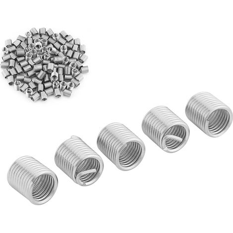 100 Stück Gewindeeinsätze aus Edelstahl SS304, spiralförmig, M8 x 1,25 x 2D Länge (1/5)