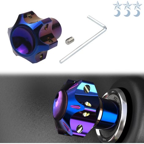 Modification of electric vehicles and motorcycles: titanium-plated key head ornaments, key blanks, modification of electric vehicles: titanium-plated blued key heads