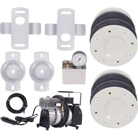 Kit de suspensión neumática, capacidad de carga máxima 4000 kg, altura de diseño 172 mm, extensión máxima 230 mm, compresión mínima 90 mm, compatible con varios modelos. (1/5)