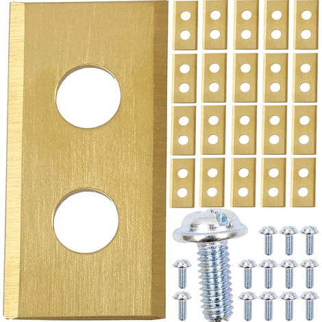 Jeu de 30 lames de 3,5 cm pour robot-tondeuse avec vis pour Einhell Landroid, Landxcape Worx (1/4)