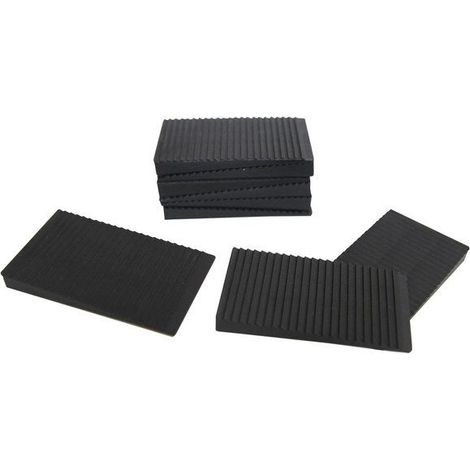 Lot de 60 cales PVC 61x34x8mm – Cales de parqueteur pour bois dur – Précision de nivellement – Pour chantiers professionnels
