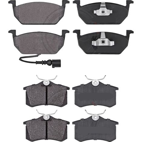 KIT PASTIGLIE FRENO ANTERIORI E POSTERIORI compatibile con VW TOURAN (5T1) / PASTIGLIE FRENANTI AUTO OEM P 85 126  P 85 147,P 85 124  P 85 125 / SOSTITUZIONE DIRETTA / BASSA POLVERE / SILENZIOSO (1/4)