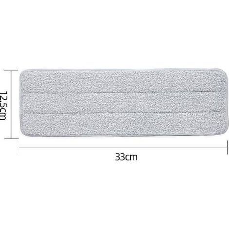 Tete De Serpilliere - Microfibre - Pour Sols Bois Et Carrelage - Lavable Et Reutilisable - 2 Unites (1/5)