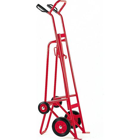 Fimm - Diable palettiseur-dépalettiseur de fûts charge 350 kg 220 L roues caoutchouc Diam 250 mm