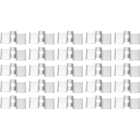 ANDIAMOs Haushaltsgeräte und Zubehör Verzinkte Stahlsattelklemmen/Halter für industrielle Bodenentwässerung Zwischengeschosse Laufstege Treppenstufen 25 Stück Gitterklemmen.