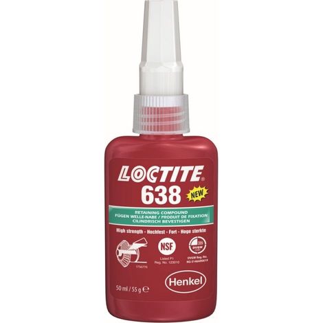 Retenedor montajes holgados loctite 638-50ml