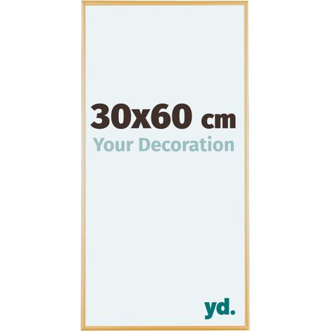 yd. - Cadre photo 30x60 - Or Vintage - Aluminium - Kent