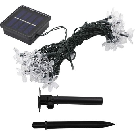 EASYCOMFORT Guirlande Lumineuse LED Fleur 5m - 20 Lumières USB Blanc - Décoration Chambre, Patio, Salon - Halloween, Noël (1/4)