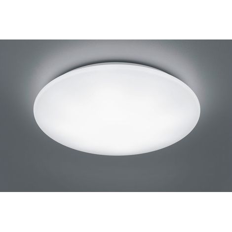 KATO PLAFONIERA LED DIFFUSORE METACRILATO BIANCO SATINATO CON TELECOMANDO CON FUNZIONI DI VARIAZIONE LUCE CALDA E FREDDA, REGOLAZIONE INTENSITA' DI LUCE E LUCE NOTTURNA D.60CM