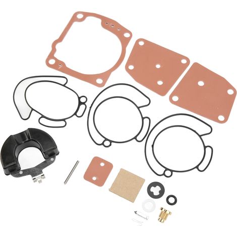 Kit de réparation de carburateur pour moteur hors-bord (16 pièces) 435442, compatible avec Johnson Evinrude V4 V6 90 CV (1995-2002) (1/5)