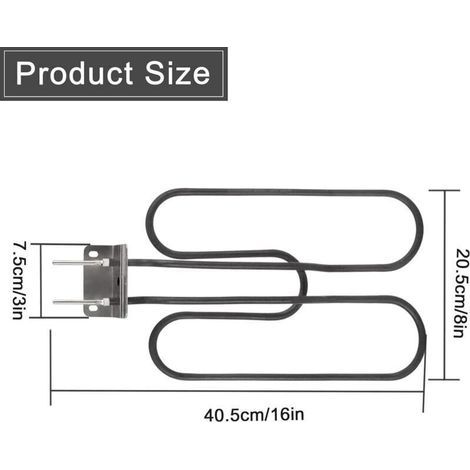 Chauffage électrique pour Barbecue Compatible avec Weber 66631 Weber Q140 Q1400,élément Chauffant de Rechange pour barbecues,Tube Chauffant pour Barbecue (1/5)
