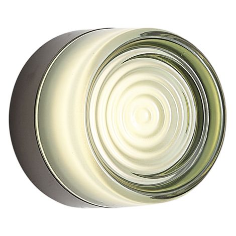 QAZQA Design Wall Lamp Black with Light Green Glass IP44 -
