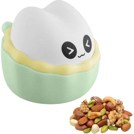 Vaschette per snack per bambini, vasetti per snack in silicone per neonati, contenitori per snack a prova di perdite, tazze per snack con coperchio, adatte al microonde e al frigorifero - Crezuo