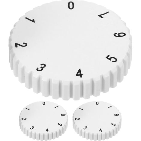 Boutons de Commande Accessoires Universels Lot de 3 pour Congélateur en Plastique Blanc, Réglage de Température Ajustable pour Réfrigérateur et Congélateur (1/5)