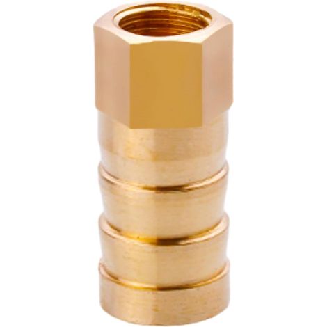 Raccord cannelé en laiton 1/2", filetage femelle, épisseur de métaux, barbillons, raccord tuyau, connecteur adaptateur pour air, eau, huile (épaisseur 8 mm) Filetage Femelle G1/8 12MM (1/5)
