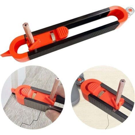 Contour Gauge with Lock, Profile Tool Woodworking Measuring Ruler Irregular Contour Duplicator Gauge Tools, Gift for Carpenter (1/5)