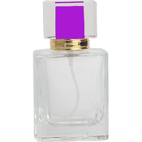 Vaporisateur de parfum de voyage rechargeable de 50 ml, flacons en verre vides violets (1/5)
