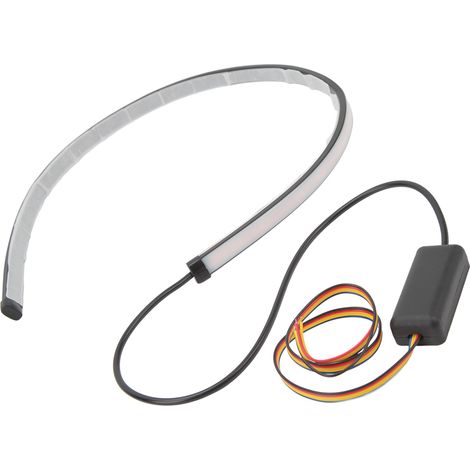 Barre lumineuse de stop 12V 60cm / 23.6in clignotant ambre et rouge pour voiture moto véhicule électrique (1/5)