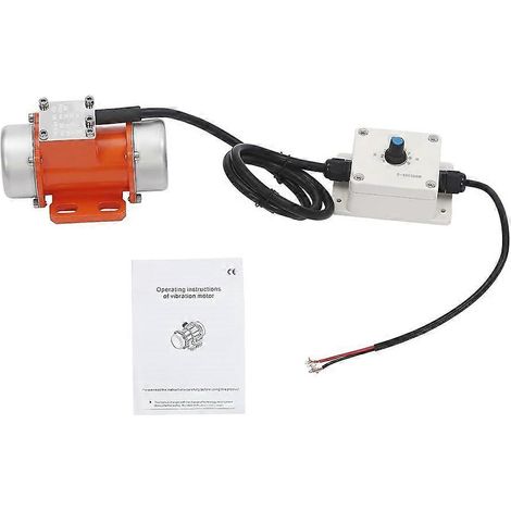 Moteur vibrant électrique 60 W CC 12 V avec variateur de vitesse, moteur sans balais haute vitesse pour béton en alliage (1/5)