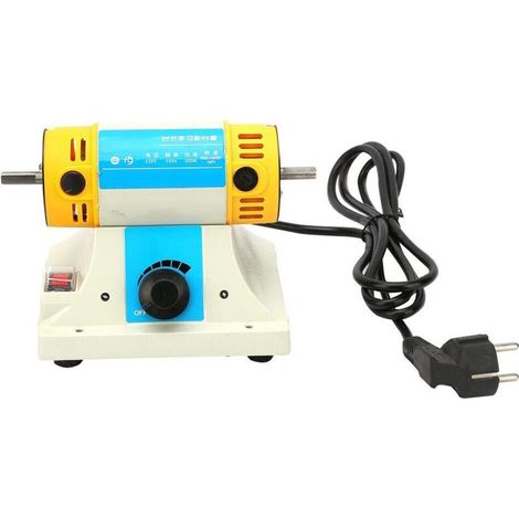 Electric Grinder Tabletop Wood Polishing Machine, Cutting and Engraving Chisel Carving Tool (220V) (1/4)