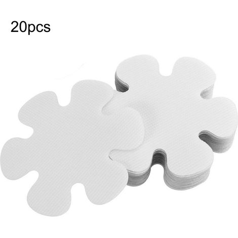 Barre Antidérapante pour Salle de Bain Adhésive PEVA 10x10cm - Lot de 20 Pastilles Sécurité Douche Baignoire Sol Piscine Escalier Porte (Mouillé)