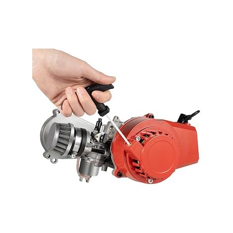 Moteur Dirt Bike 3,5 Hp Pocket Mini ATV Quad Crossover Monocylindre Mini Moteur Forced Air-Cooled Racing avec réservoir de carburant Performance supérieure Ergonomique Conçu pour plage ou scooter à 2 (1/5)