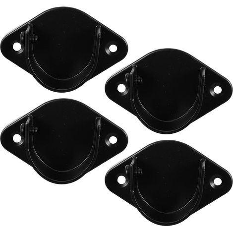 Lot de 4 supports de tringle à vêtements en acier inoxydable (1/5)