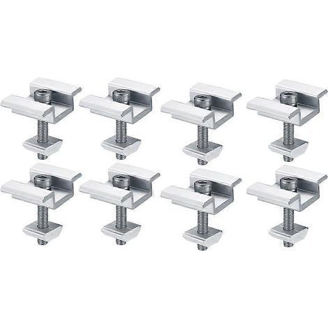 8Pcs Solar Panel Mounting Brackets, Clamps, for PV Solar Panel 30mm (1/5)