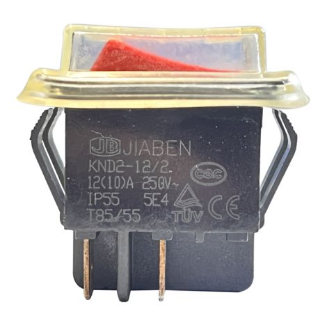 JIABEN KND2-12/2 Wippschalter 250V 12A Spritzwasser geschützt Kippschalter