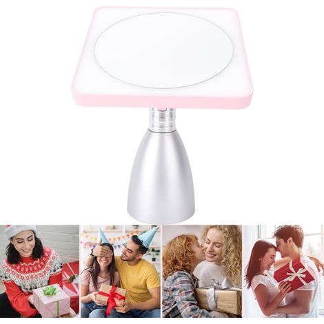 [Miroir de maquillage LED] + [100% multicouche] + [Thermostatique] + [Détachable à angle ajustable 60°/360° - 3500K/4700K/5500K, 1900g 234x357mm] + [Rose/Silver] (1/4)