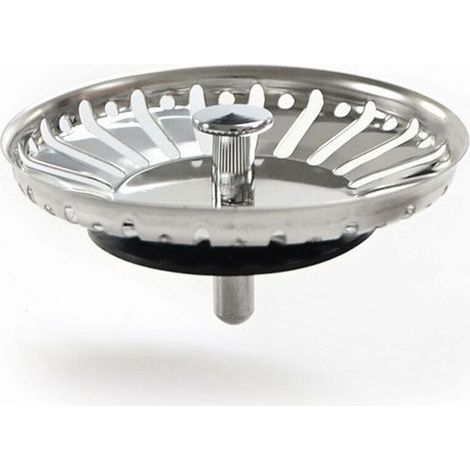 Küchenspülenstopfen, Edelstahl-Spülenfilter, Universeller Spülenstopfen (84 mm) (1/4)