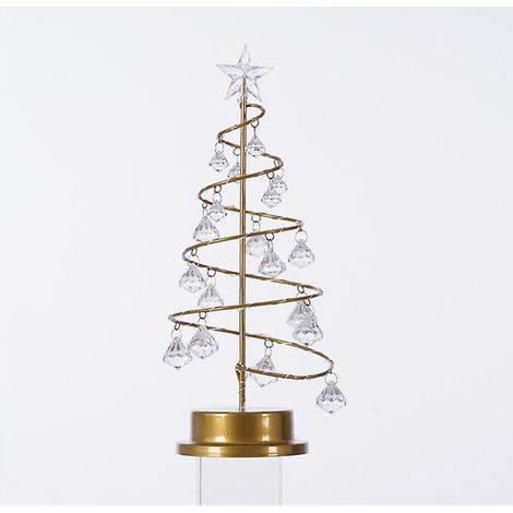 table En Mtal Arbre De Nol Lampe Spirale Fer Forg Dcoratif Crystal Ball Prsentoir (1/5)