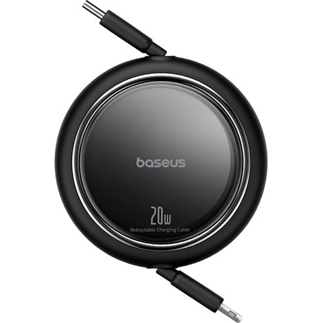 Cavo retrattile USB-C Free2Pull - iPhone Lightning 20W 1m - Nero (1/5)