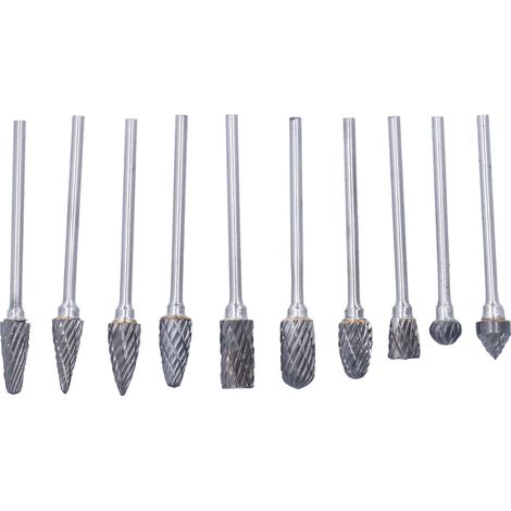 10-teiliges Set mit rotierenden Feilen aus Wolframkarbid-Schleifaufsätzen zum Schnitzen und Bohren (1/5)