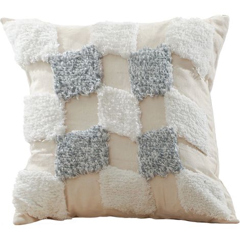 Cuscino in stile boho Bali - Copertura e riempimento inclusi - Varouna Grigio