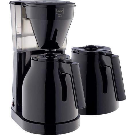 MELITTA Easy Therm II - Cafetiere filtre 1L - 1050 W + 2eme verseuse - Noir (1/5)