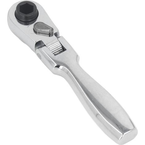 ZJchao Clés Combinées, Plate-forme à Cliquet Métrique et Mini Clés à Cliquet Standard à Mobiles 2 en 1 72 Dents 1/4 Pouce Socket à. (1/5)