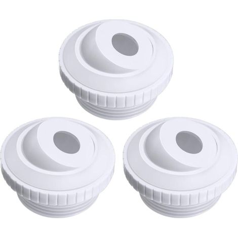 3 Pack jets de piscine 3/4 de pouce SP1419D Jet de retour Hydrostream à flux directionnel avec filetage MIP 1-1/2" Compatible avec les systèmes de piscine, Spa, creusé/hors sol (1/5)