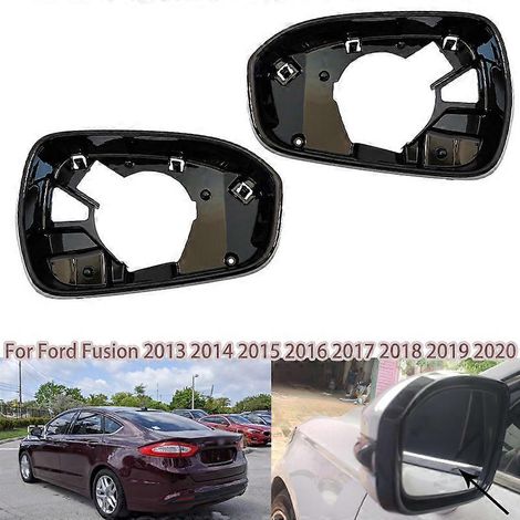 Support de rétroviseur latéral noir brillant pour Ford Fusion 2013-2020 (version USA), gauche et droite (remplacement automatique) (1/3)