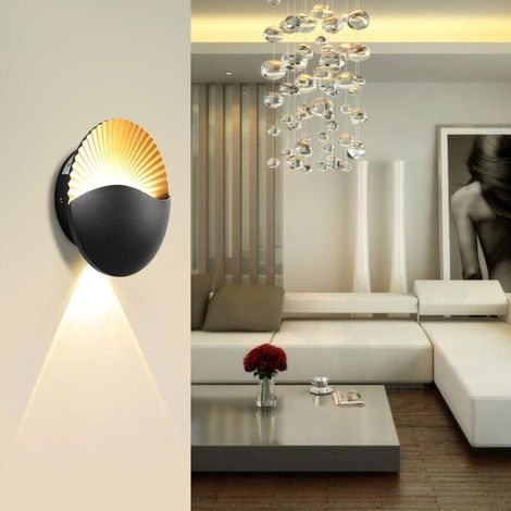 Applique da parete a LED moderna e creativa da 6 W, lampada da parete in alluminio, impermeabile IP65, per interni ed esterni (1/3)
