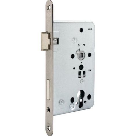Cerradura de embutir 0715 PZ 24 / 55/72 DIN derecha Acero inoxidable Clase 4 BKS