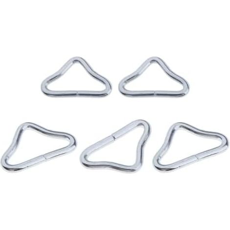 Lot de 5 anneaux triangulaires pour trampoline - Anneaux en V haute résistance réparation (1/5)