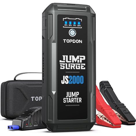 JS2000Pro Booster Batterie Voiture pour Diesel jusqu'à 8l de gaz/6l (1/5)